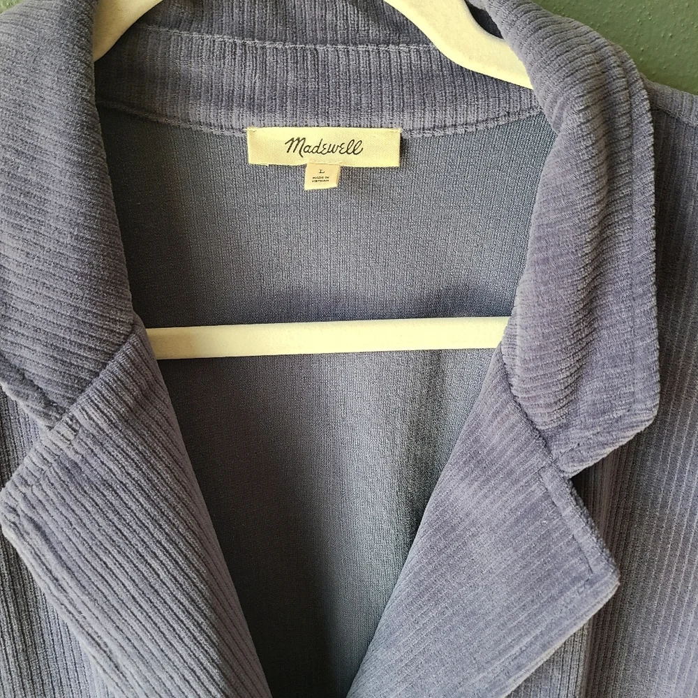 Madewell Knit Corduroy Redford Blazer, Size Large - Picture 4 of 5